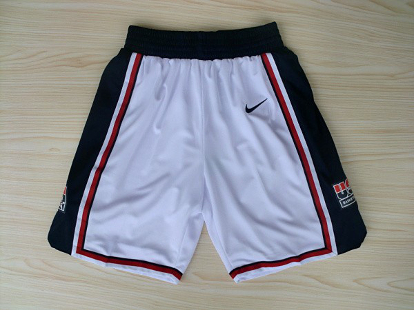  1992 USA Basketball Dream Team Authentic White Shorts